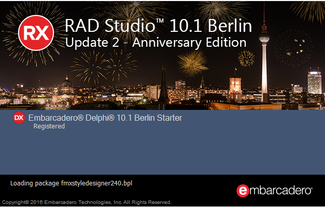 Delphi Starter Edition Splash Screen